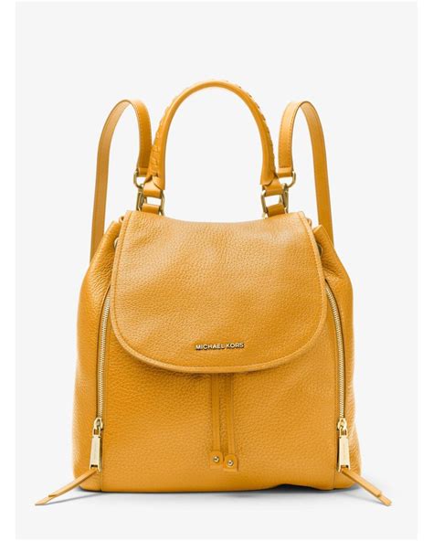 michael kors large viv backpack marigold|michael kors backpack beige.